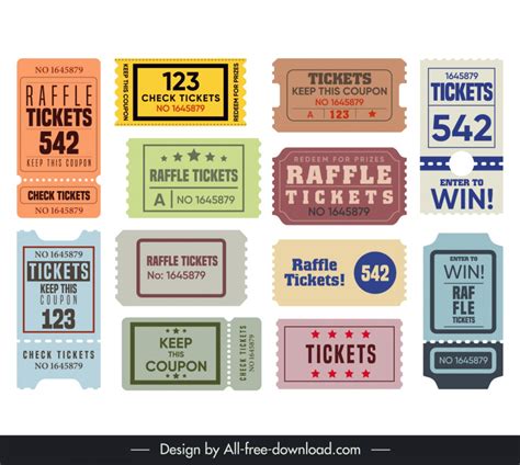 Raffle Ticket Templates PSD Design For Free Download .